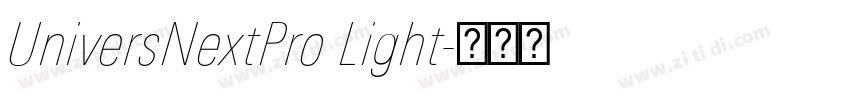 UniversNextPro Light字体转换